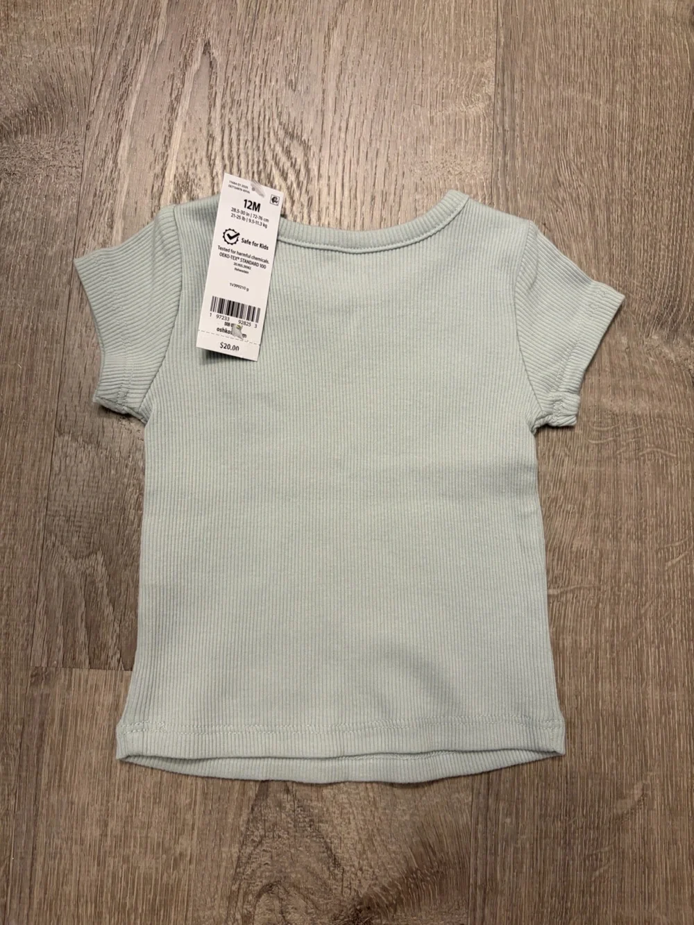 Girl's OshKosh B'gosh Ribbed Top- Green- NWT
